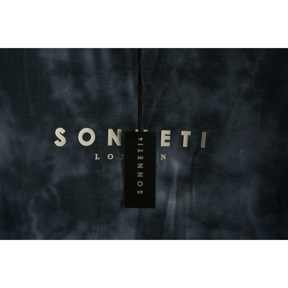 New Sonneti Men's 2XL Short Sleeve Blue Tie Dye Acid Wash Jersey Logo T-Shirt - Picture 4 of 7